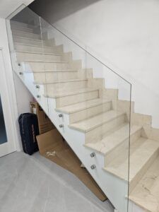 Barandilla de cristal escaleras